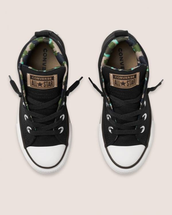 Zapatillas Altas Converse Chuck Taylor All Star Calle Digi Camo Negras | CV-756KBI