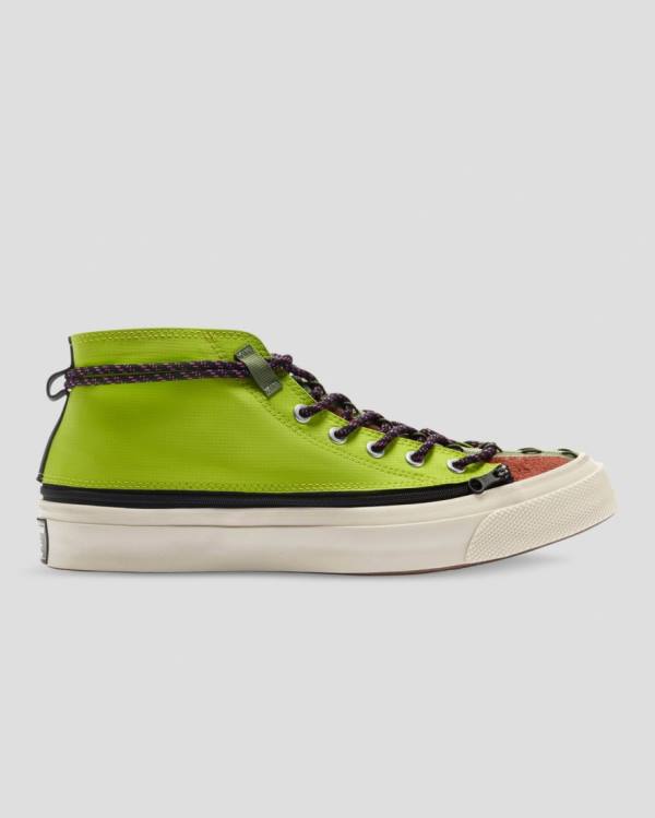 Zapatillas Altas Converse Deck Star Zip Pale Putty Verde | CV-601IJX