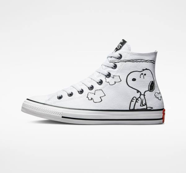 Zapatillas Altas Converse Peanuts Chuck Taylor All Star Blancas Negras Rojas | CV-326AIT