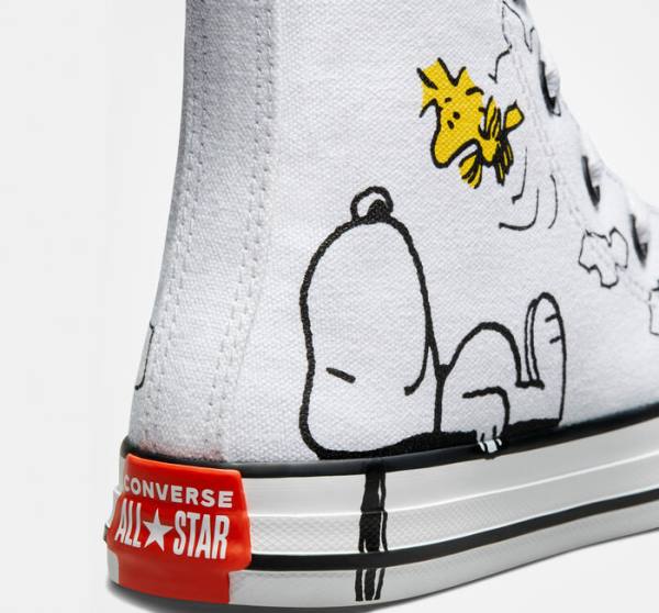 Zapatillas Altas Converse Peanuts Chuck Taylor All Star Blancas Negras Rojas | CV-326AIT