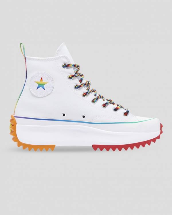 Zapatillas Altas Converse Run Star Hike Pride Blancas | CV-140BAM