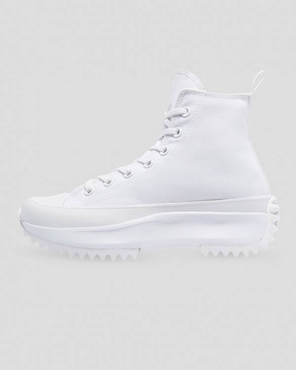 Zapatillas Altas Converse Run Star Hike All White Blancas | CV-875RWM