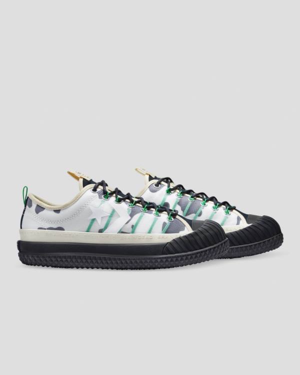 Zapatillas Bajas Converse Brain Dead Bosey MC Blancas Gris | CV-486XLB