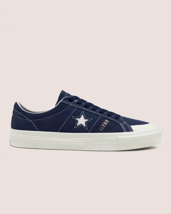 Zapatillas Bajas Converse CONS Alexis Sablone One Star Pro Gamuza Azules | CV-713XAE