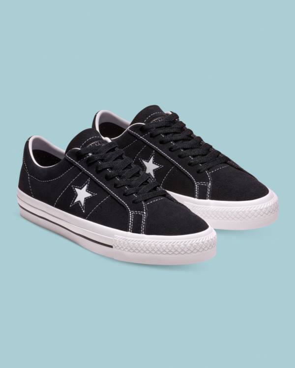 Zapatillas Bajas Converse CONS One Star Pro Gamuza Negras | CV-301MCX