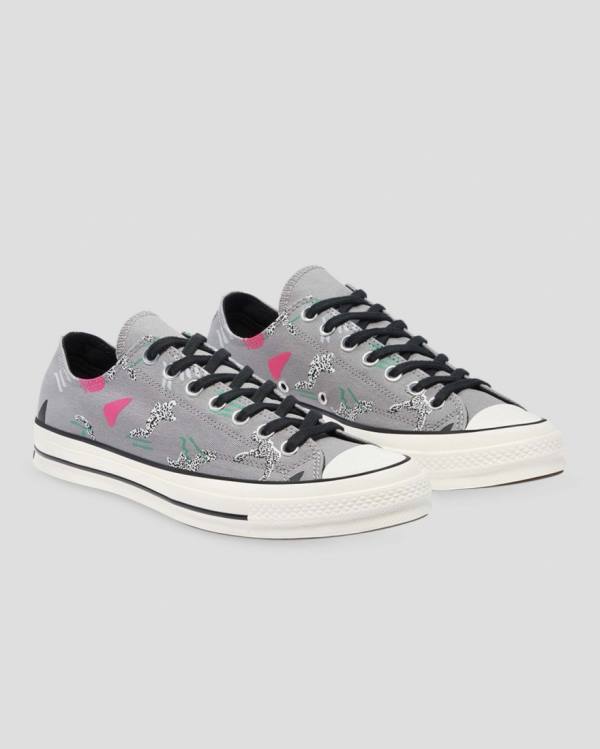 Zapatillas Bajas Converse Chuck 70 80s Archive Print Gris | CV-451CST