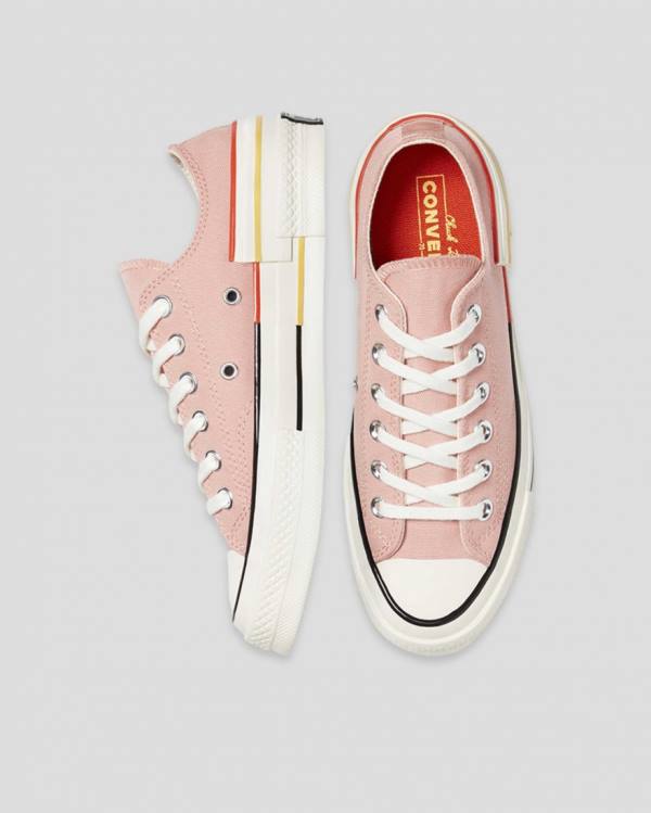 Zapatillas Bajas Converse Chuck 70 Colour Block Rosas | CV-128DFK