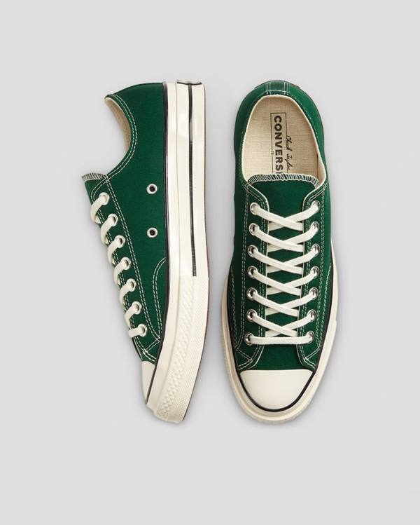 Zapatillas Bajas Converse Chuck 70 Organic Lona Verde | CV-287KVX