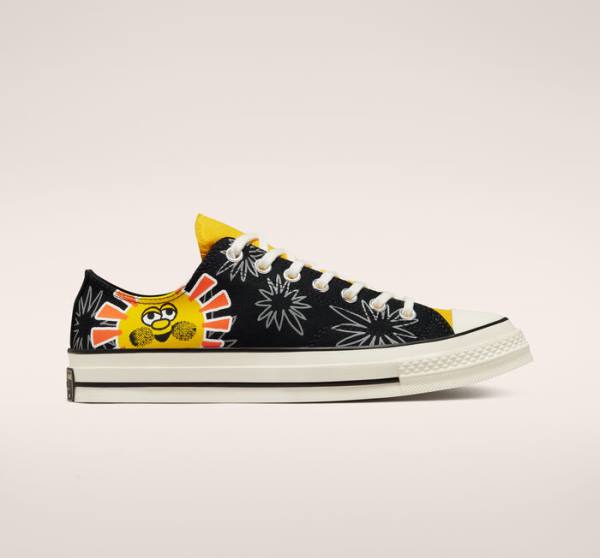 Zapatillas Bajas Converse Chuck 70 Sunny Floral Negras | CV-109JBD