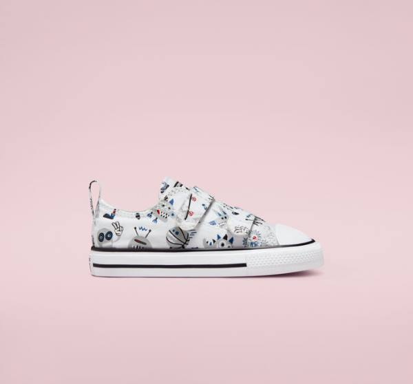 Zapatillas Bajas Converse Chuck Taylor All Star Easy-On Creatures Blancas Gris Azules | CV-056YKF