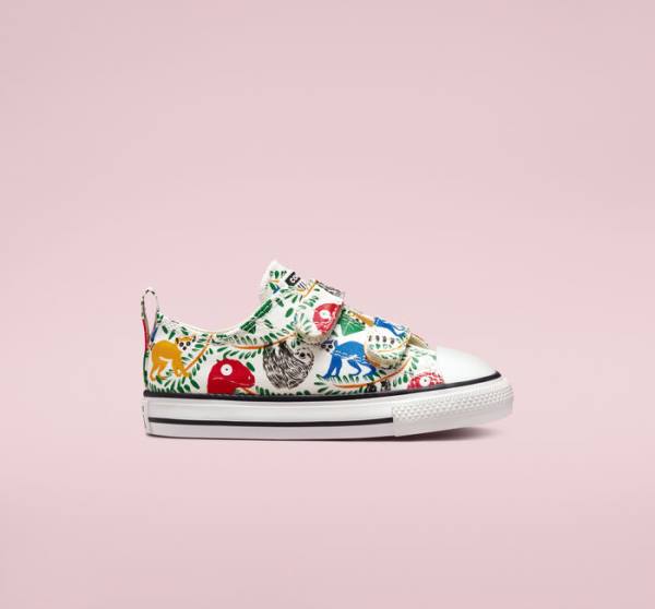 Zapatillas Bajas Converse Chuck Taylor All Star Easy-On Multicolored Animals Blancas Multicolor Negras | CV-086LFR