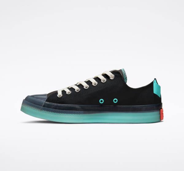 Zapatillas Bajas Converse Chuck Taylor All Star CX Stretch Lona Negras Turquesa | CV-193GMJ