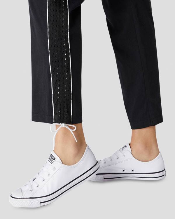 Zapatillas Bajas Converse Chuck Taylor All Star Dainty Cuero Blancas | CV-310JAV