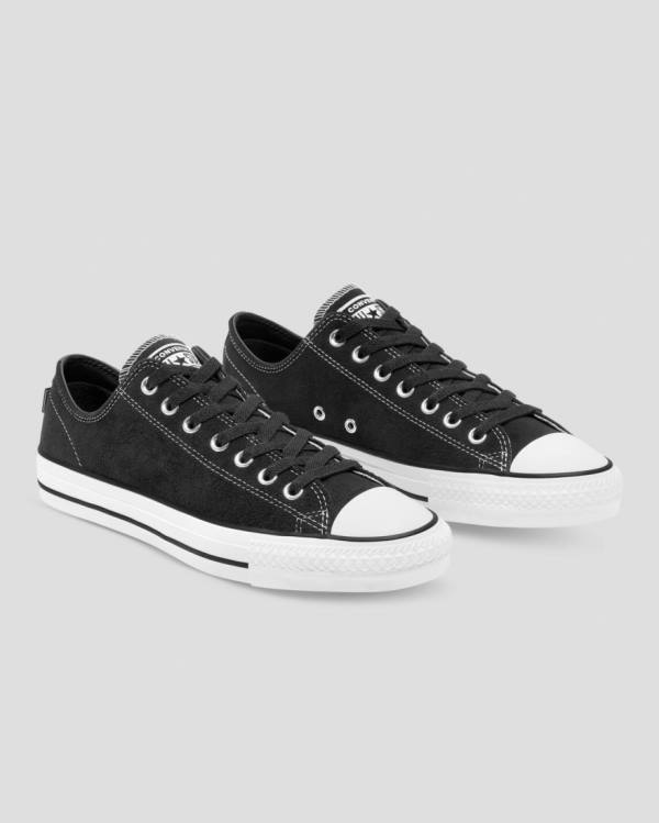 Zapatillas Bajas Converse Chuck Taylor All Star Pro Gamuza Negras | CV-367OHZ