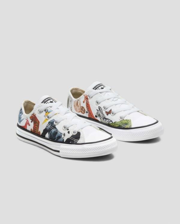 Zapatillas Bajas Converse Chuck Taylor All Star Animal Print Blancas | CV-560NPJ