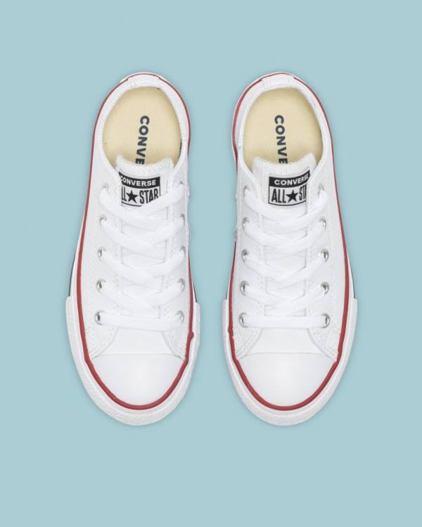 Zapatillas Bajas Converse Chuck Taylor All Star Cuero Blancas | CV-723DLI