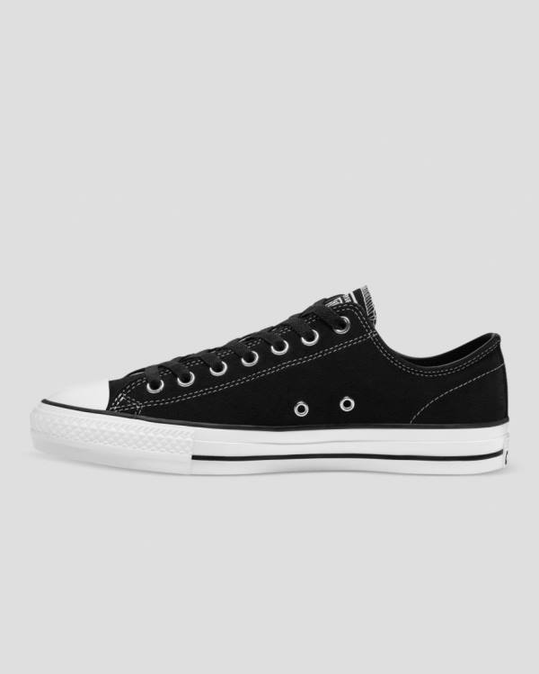 Zapatillas Bajas Converse Chuck Taylor All Star Pro Gamuza Negras | CV-759NSD