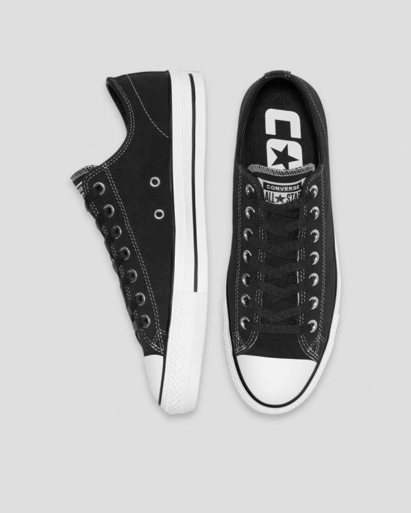 Zapatillas Bajas Converse Chuck Taylor All Star Pro Gamuza Negras | CV-759NSD