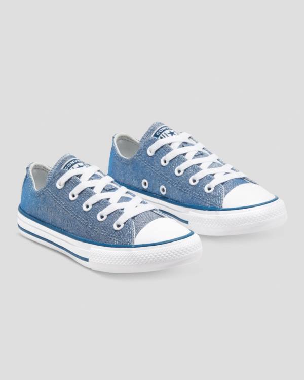 Zapatillas Bajas Converse Chuck Taylor All Star Glitter Textil Azules | CV-795VXM