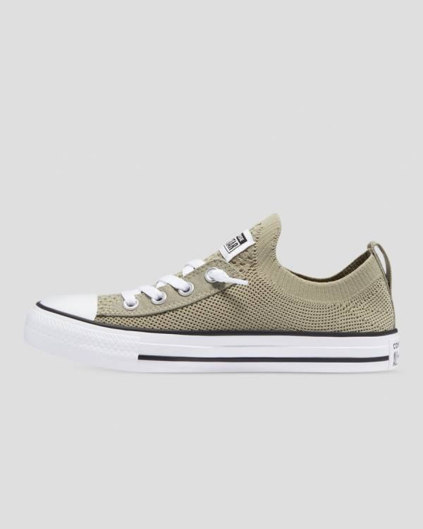 Zapatillas Bajas Converse Chuck Taylor All Star Shoreline Knit Slip Verde | CV-819ABH