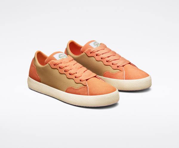 Zapatillas Bajas Converse GOLF le FLEUR GLF 2.0 Amarillo Oscuro Cobra Marrones Blancas | CV-876XCL