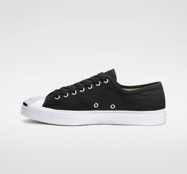 Zapatillas Bajas Converse Jack Purcell Lona Negras Blancas | CV-408ZEO