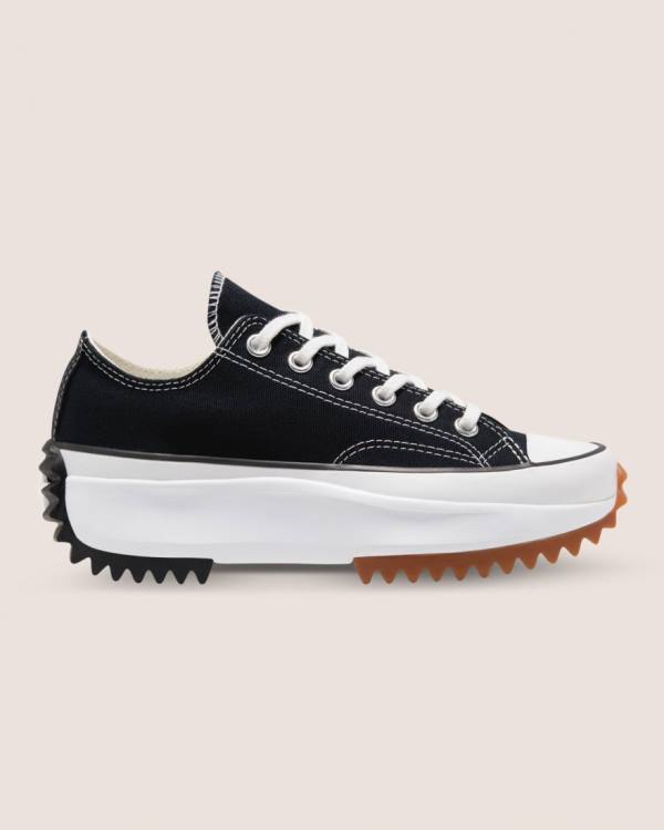 Zapatillas Bajas Converse Run Star Hike Lona Negras | CV-608GAN