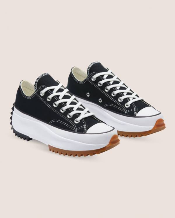 Zapatillas Bajas Converse Run Star Hike Lona Negras | CV-637YIA