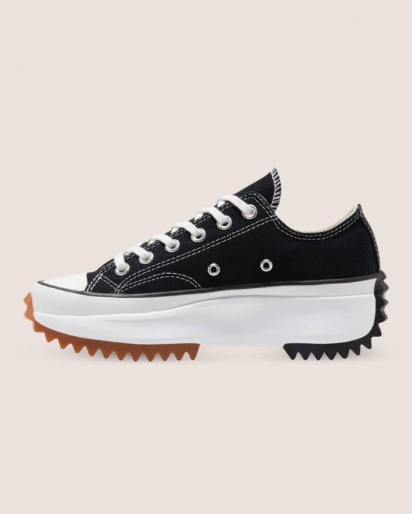 Zapatillas Bajas Converse Run Star Hike Lona Negras | CV-637YIA