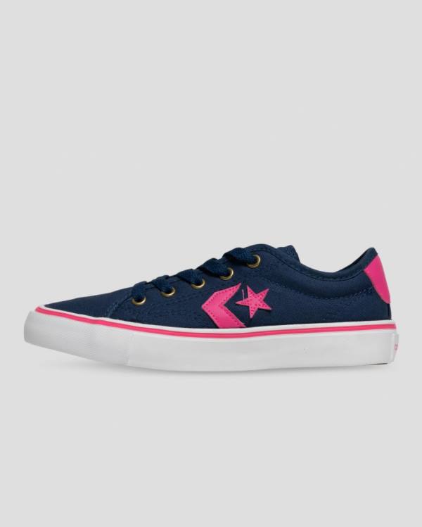 Zapatillas Bajas Converse Star Replay Azules Rosas | CV-643XPS