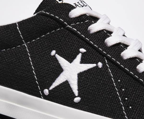 Zapatillas Bajas Converse Stussy One Star Negras Blancas | CV-601TJD