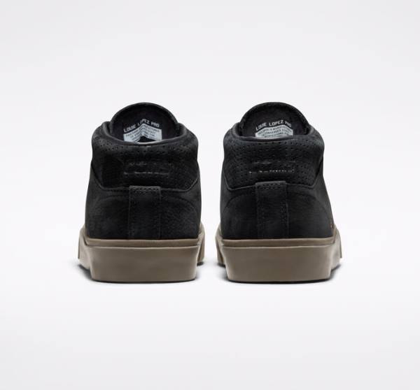 Zapatillas Skate Converse CONS Louie Lopez Pro Nubuck Cuero Negras Marrones Claro | CV-312PKU